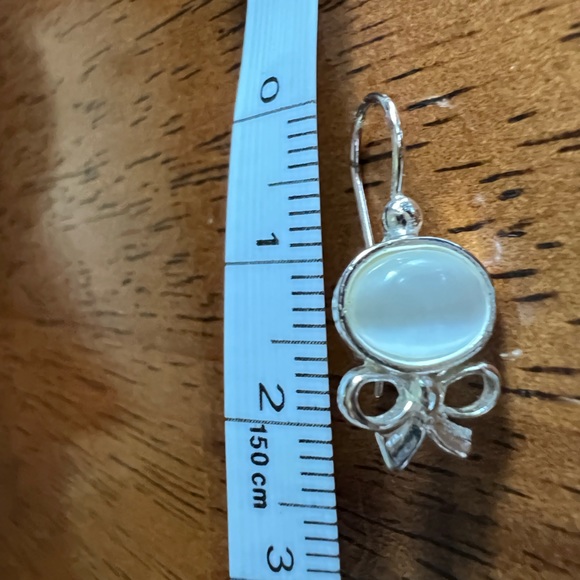 🎁 NEW 925 SS & Polished Selenite Earrings - Picture 8 of 8